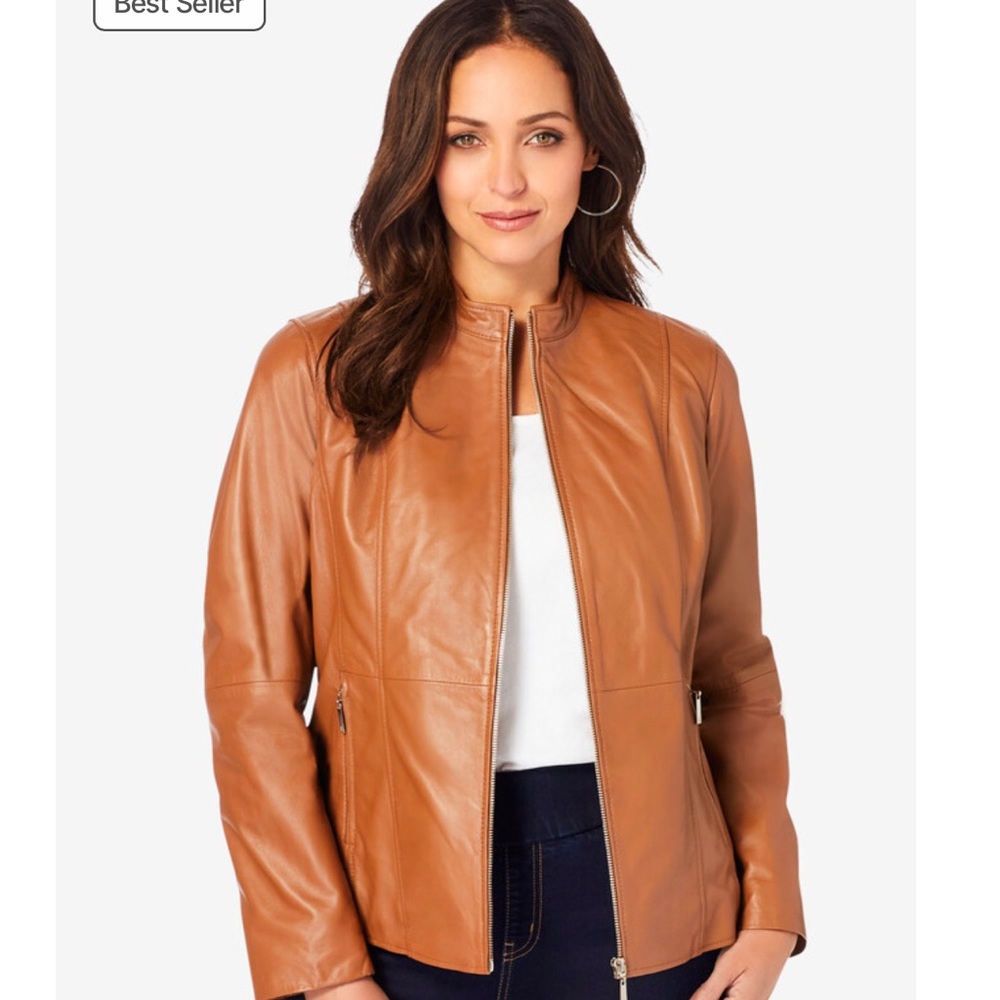 Leather Jacket Cognac 24W